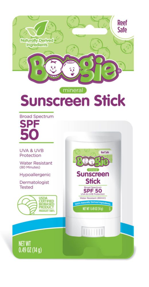 Protector solar en barra Boogie SPF 50 para niños mineral 14 g