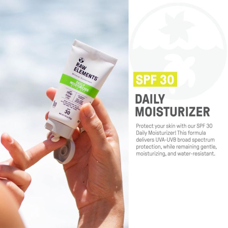 Hidratante diario Raw Elements SPF 30 con óxido de zinc 53 ml