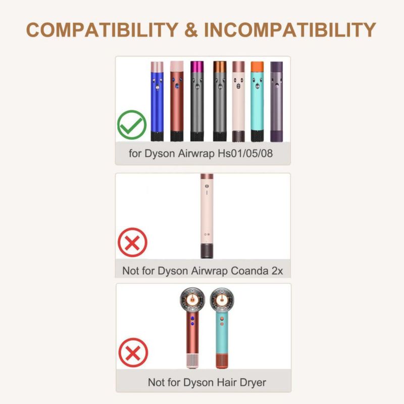 Cepillo redondo grande voluminizador Liwoowe para Dyson Airwrap
