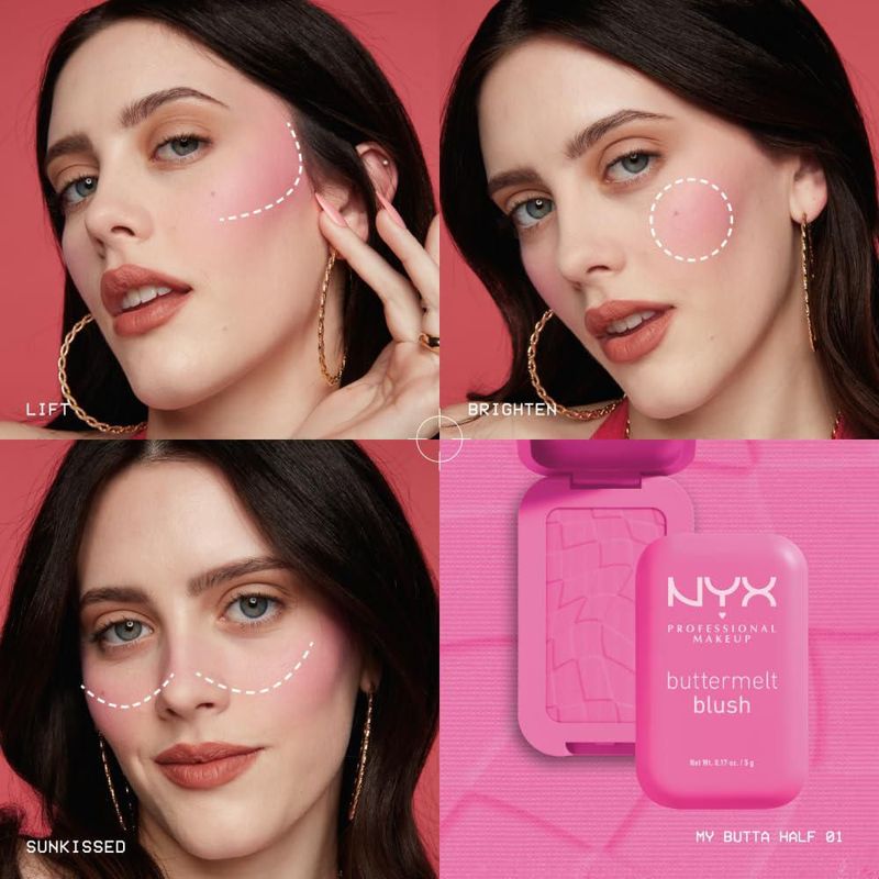 Colorete en polvo NYX PROFESSIONAL MAKEUP Buttermelt Back And Butta