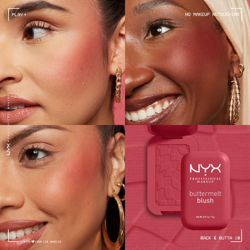 Colorete en polvo NYX PROFESSIONAL MAKEUP Buttermelt Back And Butta