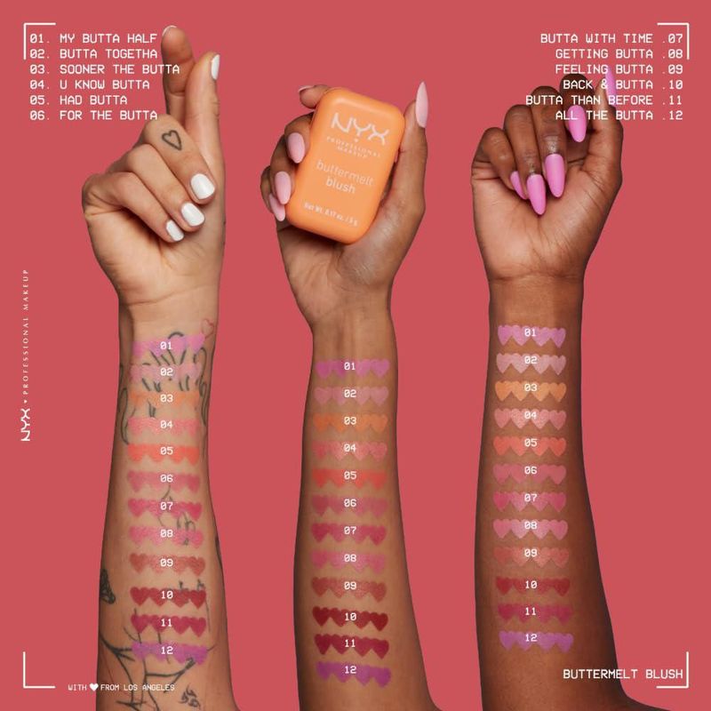Colorete en polvo NYX PROFESSIONAL MAKEUP Buttermelt Back And Butta