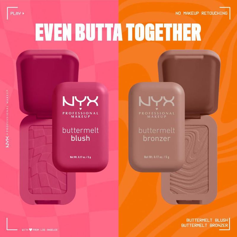 Colorete en polvo NYX PROFESSIONAL MAKEUP Buttermelt Back And Butta