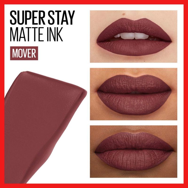 Lápiz labial líquido Maybelline Super Stay Matte Ink Mover Brown