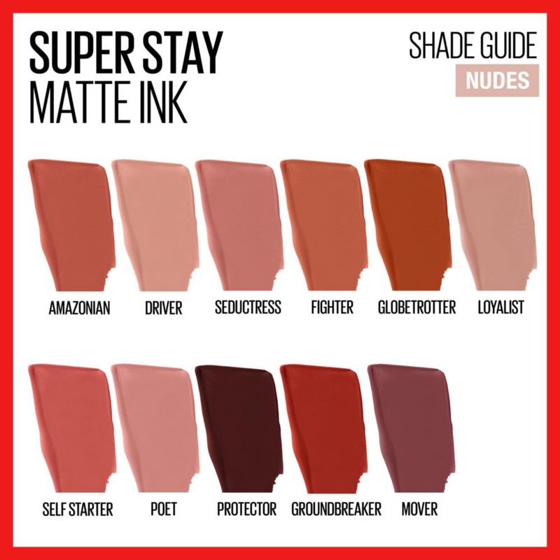 Lápiz labial líquido Maybelline Super Stay Matte Ink Mover Brown