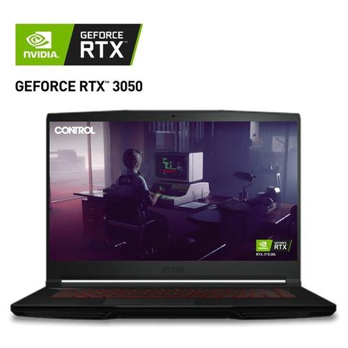 Laptop Gamer MSI GF63 Thin RTX 3050 Core I5 16GB 256GB 10UC-440US-V2