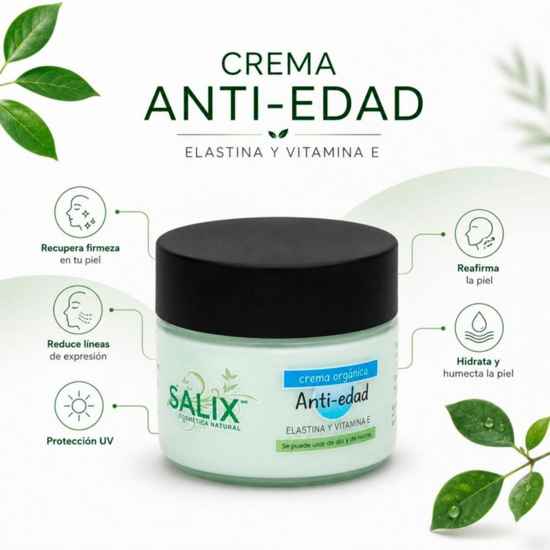 Kit Skin Care Salix Crema Anti Edad Serum Facial Set