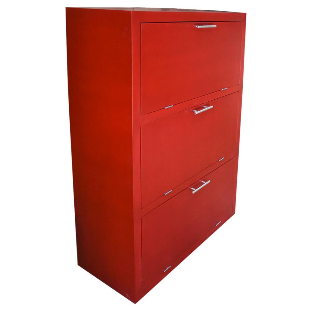 Mueble zapatero Moderno Hogare Rojo Elektra tienda en línea México