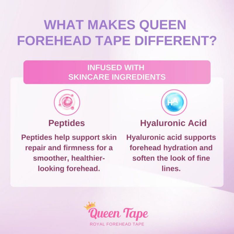 Cinta para la frente Queen Tape para suavizar arrugas 20 piezas