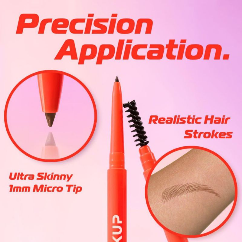 Lápiz para cejas Makup Beauty Skinny Brow impermeable y de tono claro