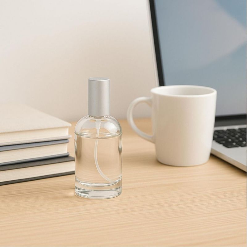Frascos pulverizadores Doromy de vidrio transparente de 30 ml atomizador en niebla paquete de 4 recargables