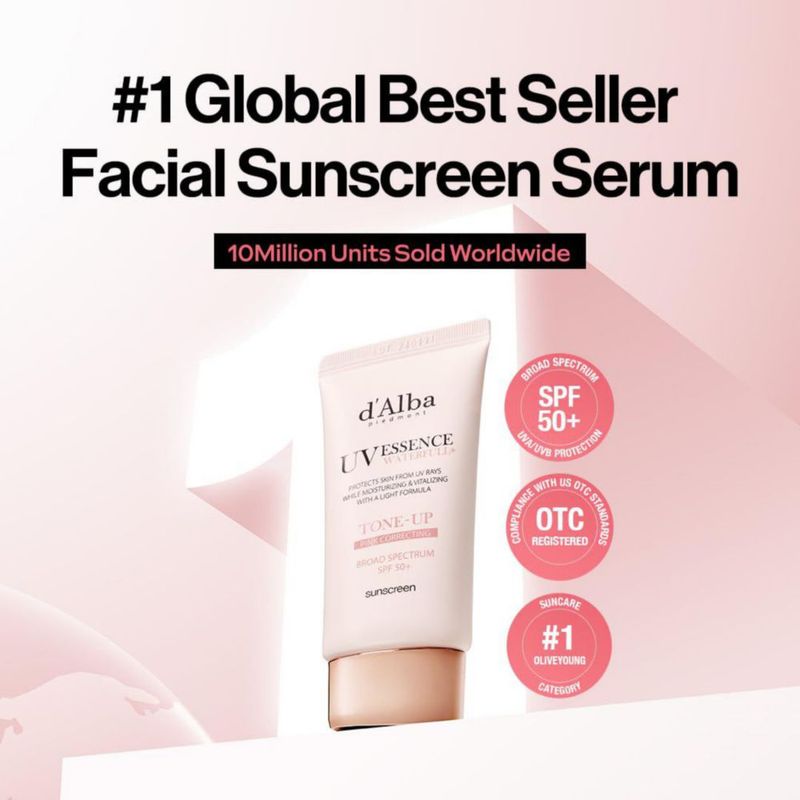 Sérum protector solar d'alba Piedmont Waterfull Tone-Up SPF 50+