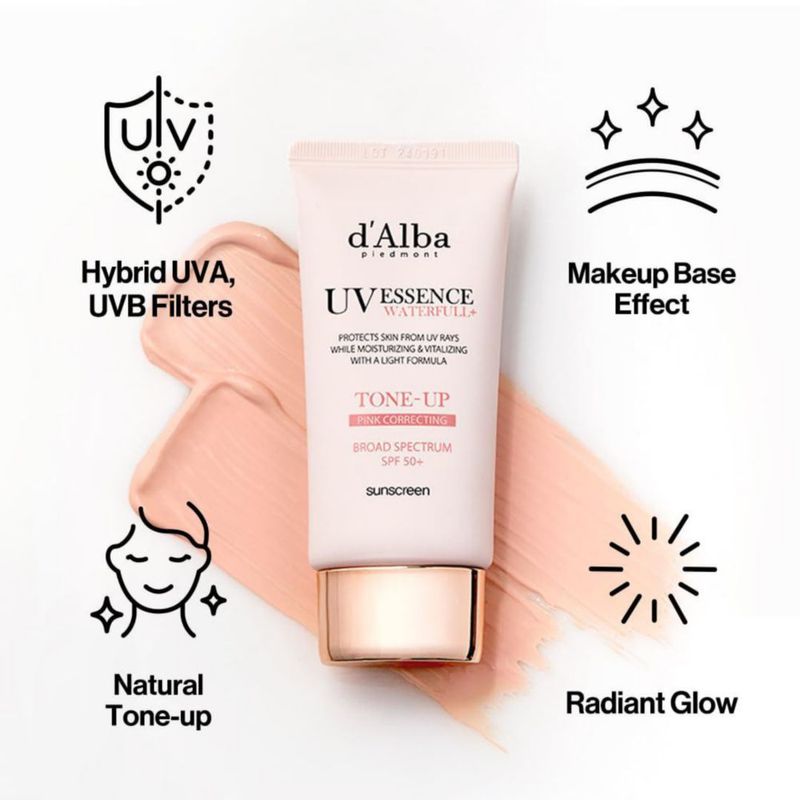 Sérum protector solar d'alba Piedmont Waterfull Tone-Up SPF 50+