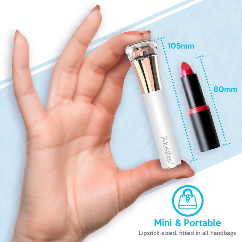 Removedor de Vello Facial Recargable iMusthav con Luz LED