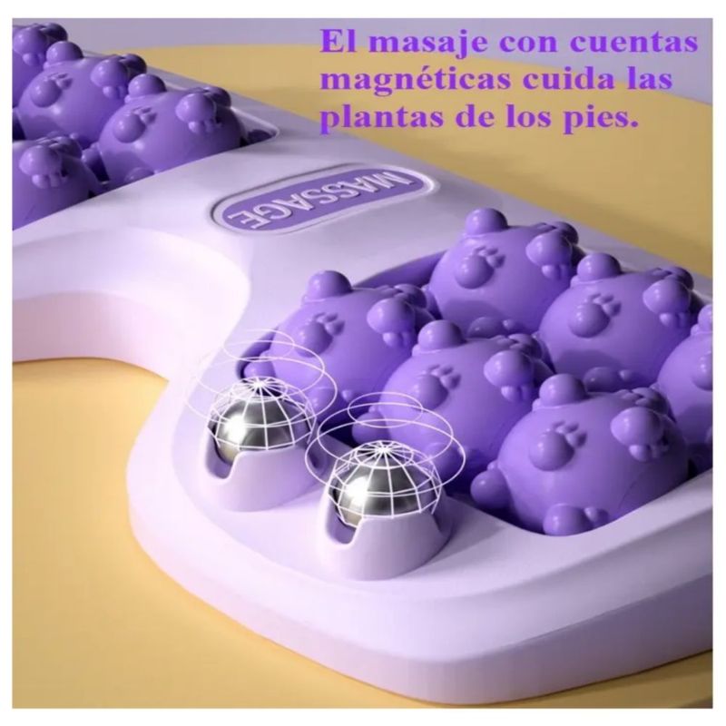 Rodillo Para Masaje De Pies, Alivia El Dolor De La Fascitis Color Morado