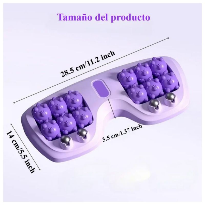 Rodillo Para Masaje De Pies, Alivia El Dolor De La Fascitis Color Morado