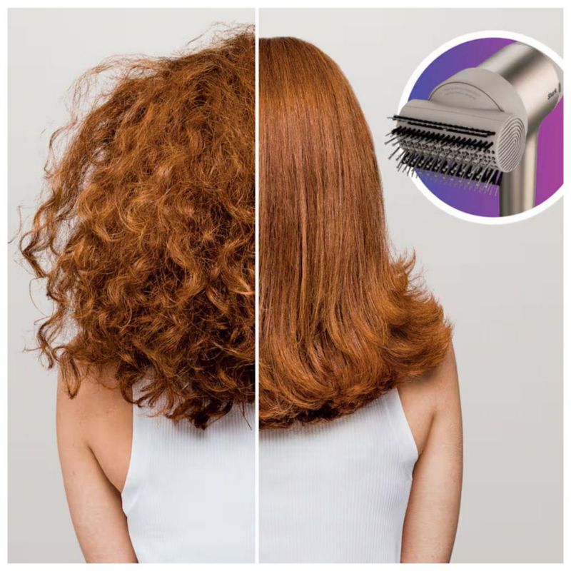 Secadora De cabello 2 en 1 C/Cepillo De Peinado Dorado Shark HD112