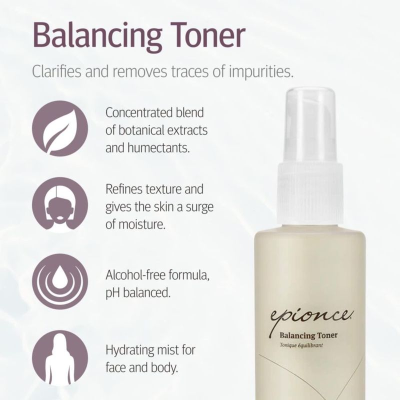 Tónico Epionce equilibrante facial y corporal sin alcohol 200 ml