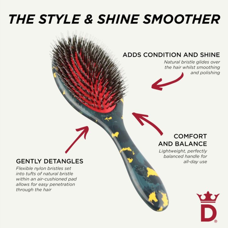 Cepillo para Cabello Denman D81M con Cerdas de Jabalí y Nylon para Desenredar