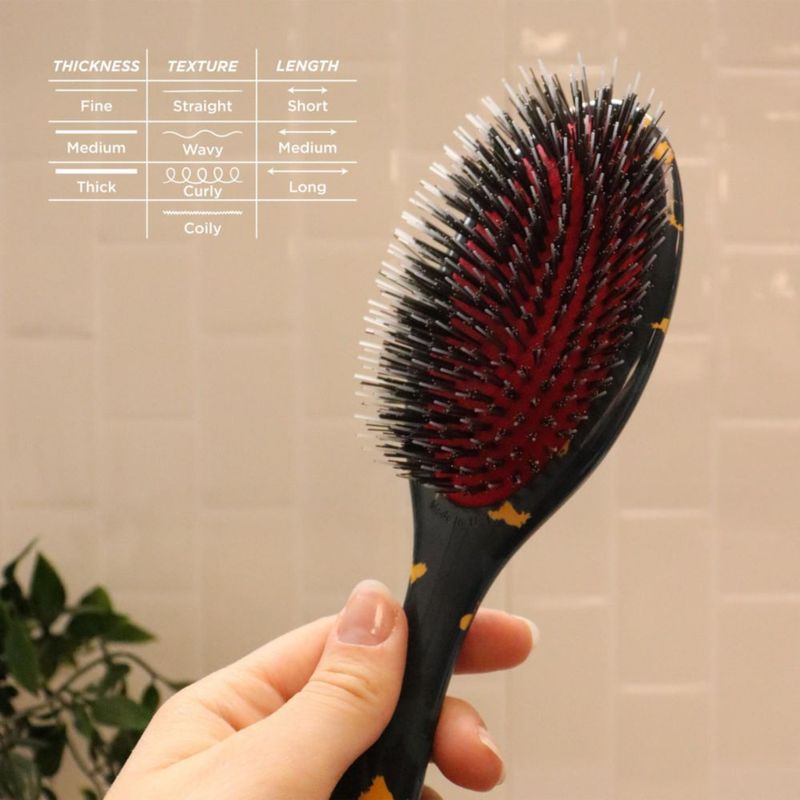Cepillo para Cabello Denman D81M con Cerdas de Jabalí y Nylon para Desenredar