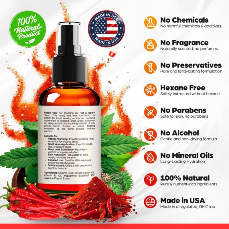 Aceite SELFWISE de Ricino y Cayena Picante 60 ml
