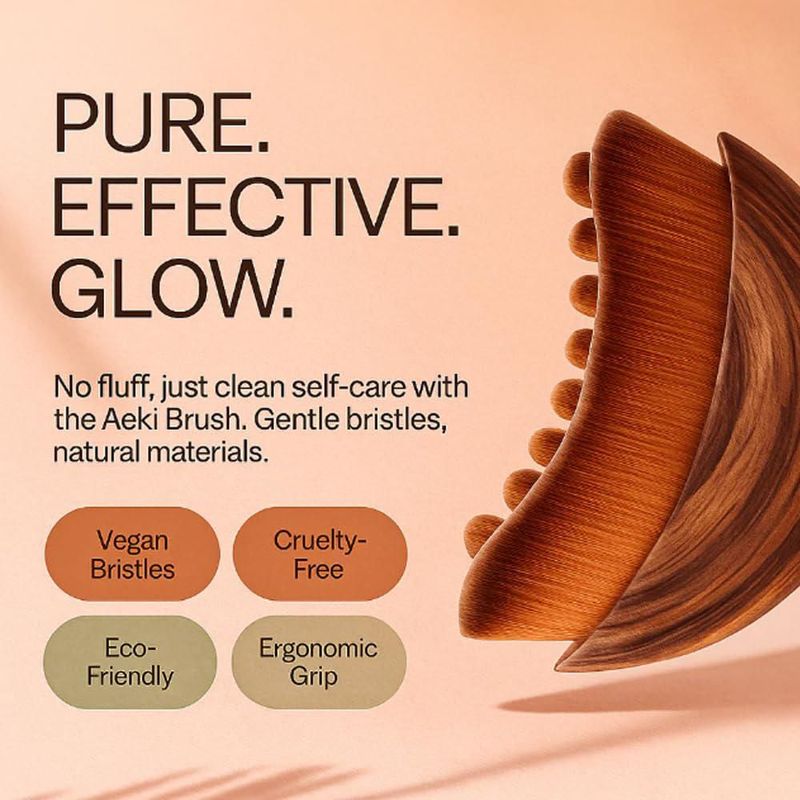 Cepillo Facial AEKI Contorno Linfático Cerdas Suaves
