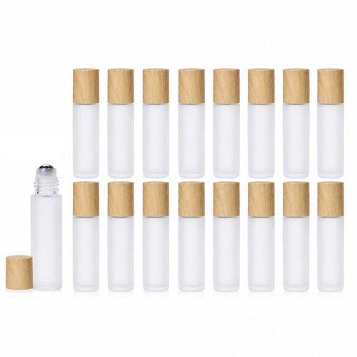 Frascos Rodillo de Vidrio Doromy 16x10ml con Tapas de Madera