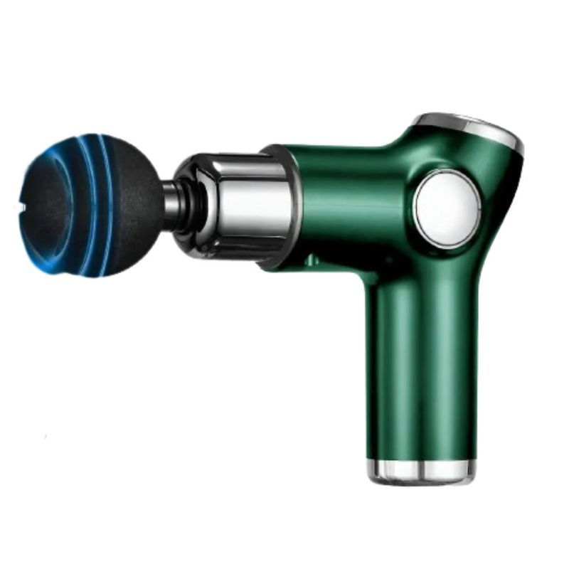 Pistola De Masaje  Muscular Mini 32 Niveles Ajustable Color Verde