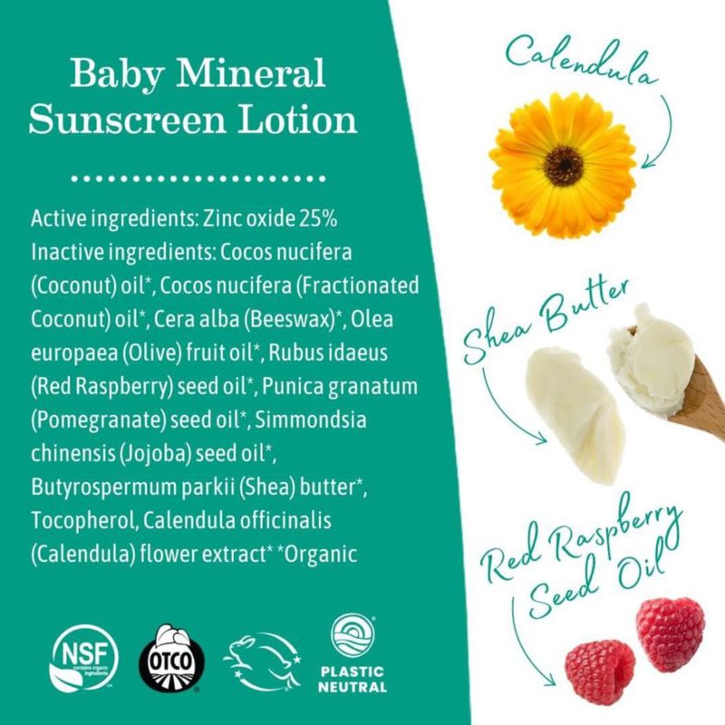 Set de Loción y Barra de Protector Solar Mineral Earth Mama SPF 40