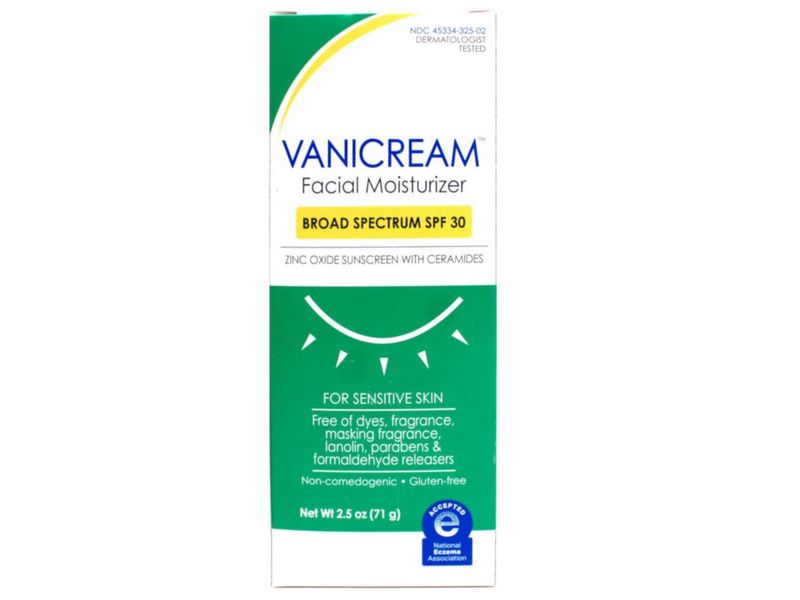 Hidratante Facial Vanicream FPS 30 Óxido de Zinc 71 g Paquete de 3