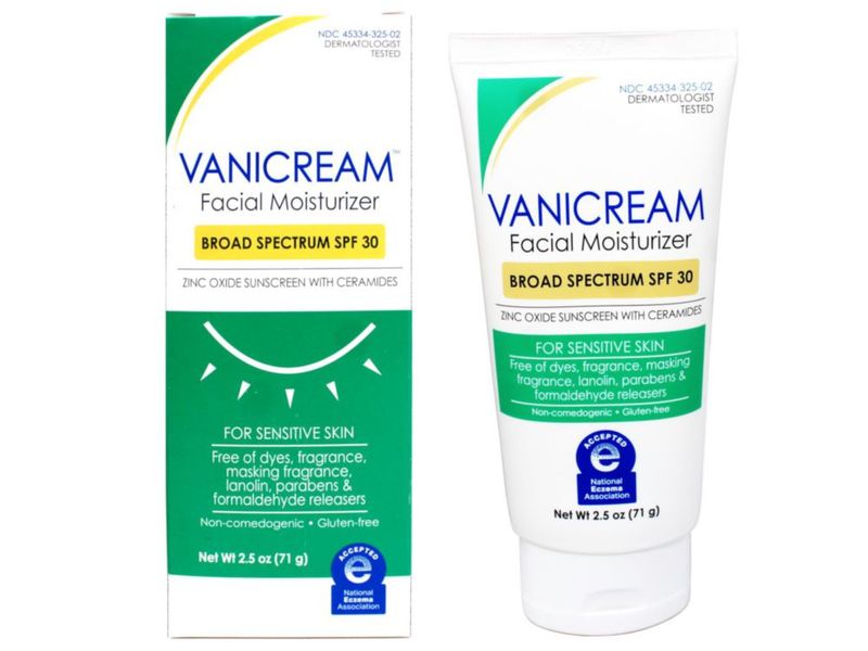Hidratante Facial Vanicream FPS 30 Óxido de Zinc 71 g Paquete de 3