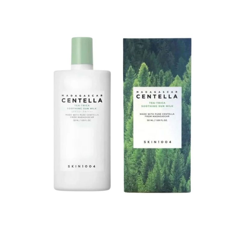 Protector Solar en Crema Madagascar Centella Tea-Trica Soothing Sun Milk de Skin1004 de 50ml
