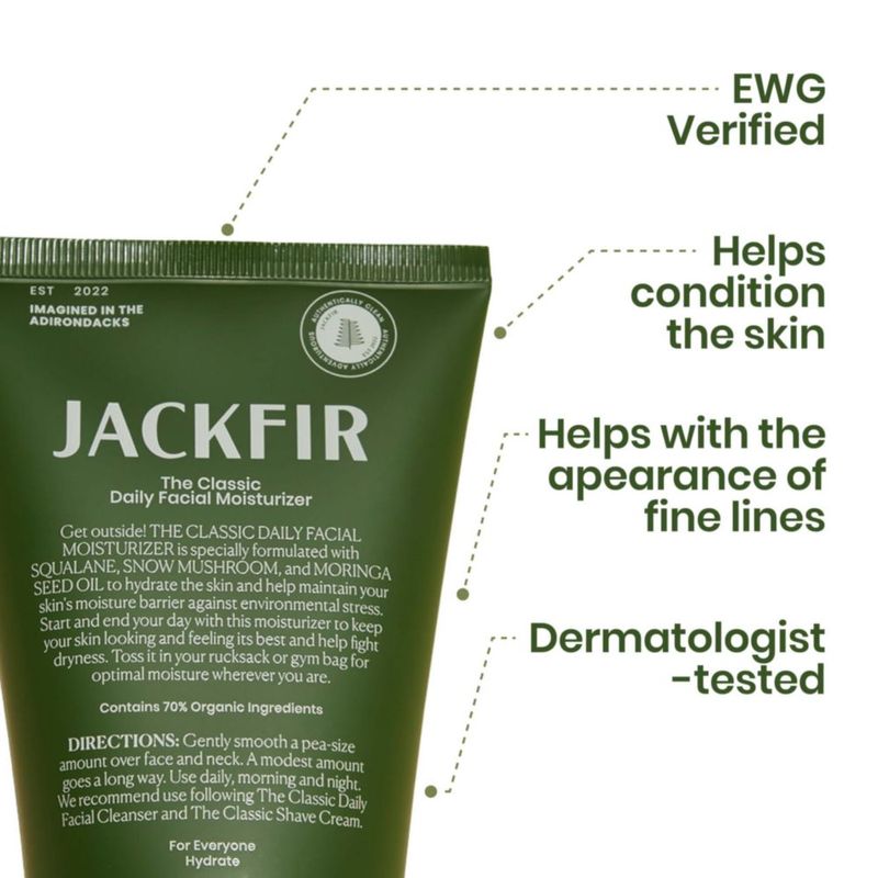 Hidratante Facial Jackfir Classic Diario 89 ml Orgánico