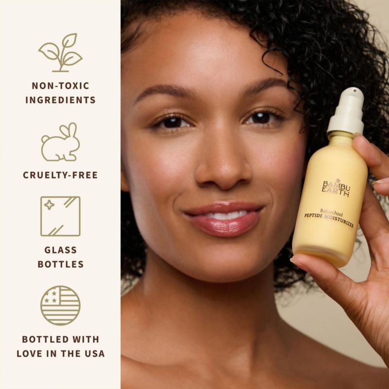 Hidratante Facial BAMBU EARTH con Bakuchiol y Péptidos 60 ml
