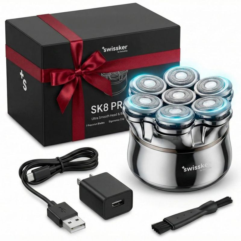 Afeitadora Eléctrica Swissklip SK8 PRO X Magnética USB-C