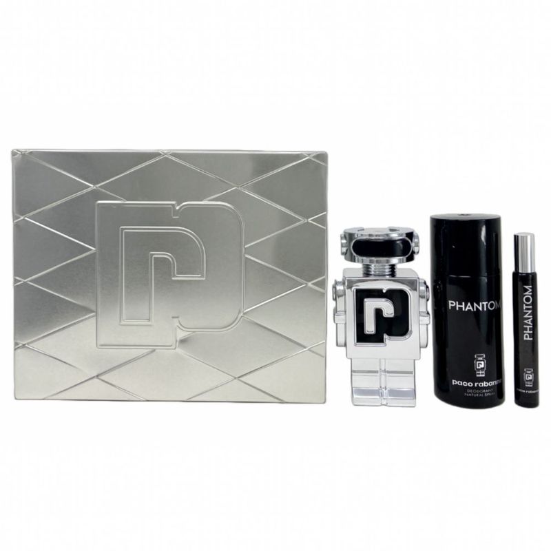 Set Paco Rabanne Phantom 3 Pz Para Hombre