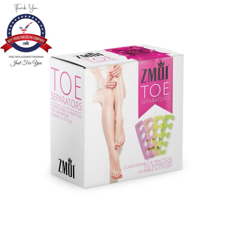 Set de Separadores de Dedos ZMOI 24 Piezas Espuma Suave y Duradera