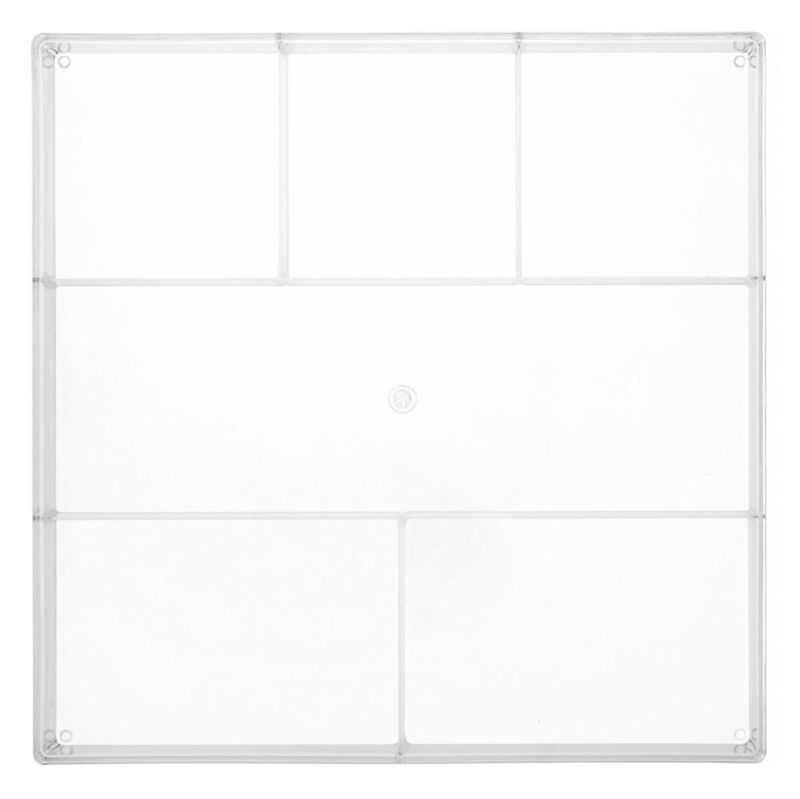 Organizador de Cajones Whitmor de 6 Secciones en Resina Transparente 30x30x4 cm