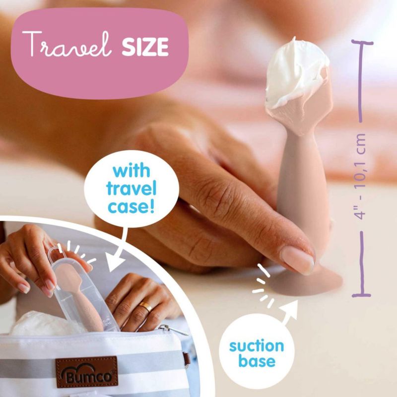 Espátula para Crema de Pañal Baby Bumco Mini de Silicona Libre de BPA