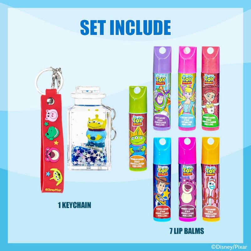 Bálsamo Labial Townley Girl Toy Story Pack de 7 con Ingredientes Vegetales