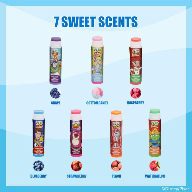Bálsamo Labial Townley Girl Toy Story Pack de 7 con Ingredientes Vegetales