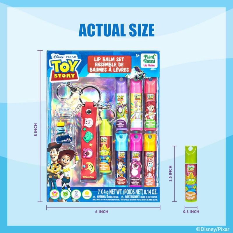 Bálsamo Labial Townley Girl Toy Story Pack de 7 con Ingredientes Vegetales