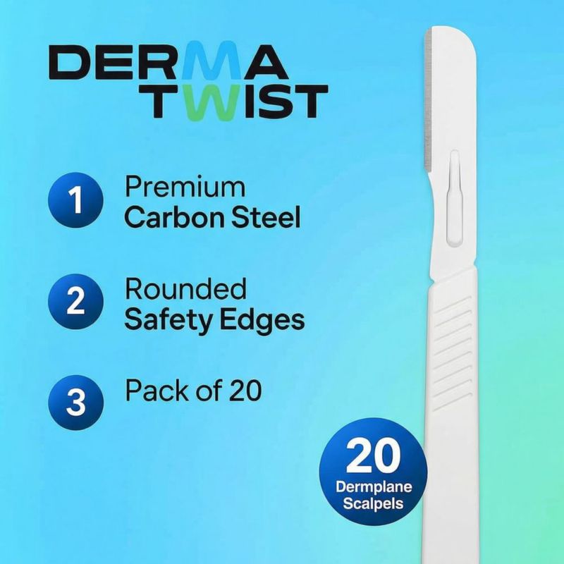 Rasuradora Dermaplane Derma Twist 14R Paquete de 20 Desechables