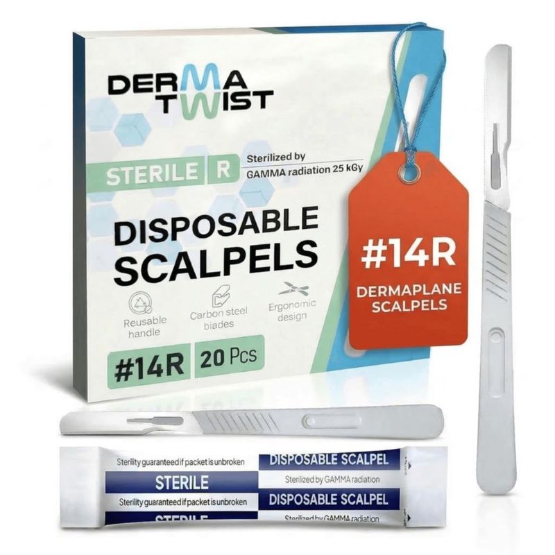 Rasuradora Dermaplane Derma Twist 14R Paquete de 20 Desechables
