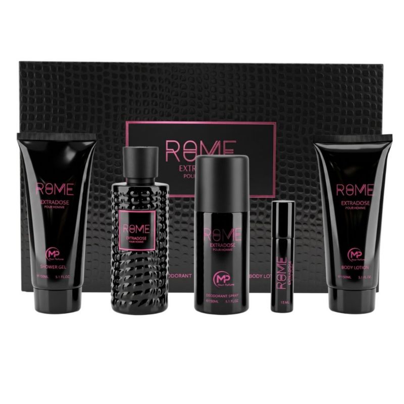 Set Bharara Mast Perfume Rome Extradose 5 Pz Para Hombre