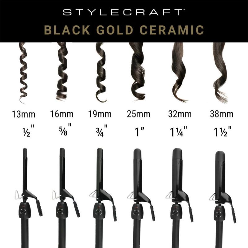 Plancha para Cabello StyleCraft Stay-Temp Rizador Cerámico 3/4"