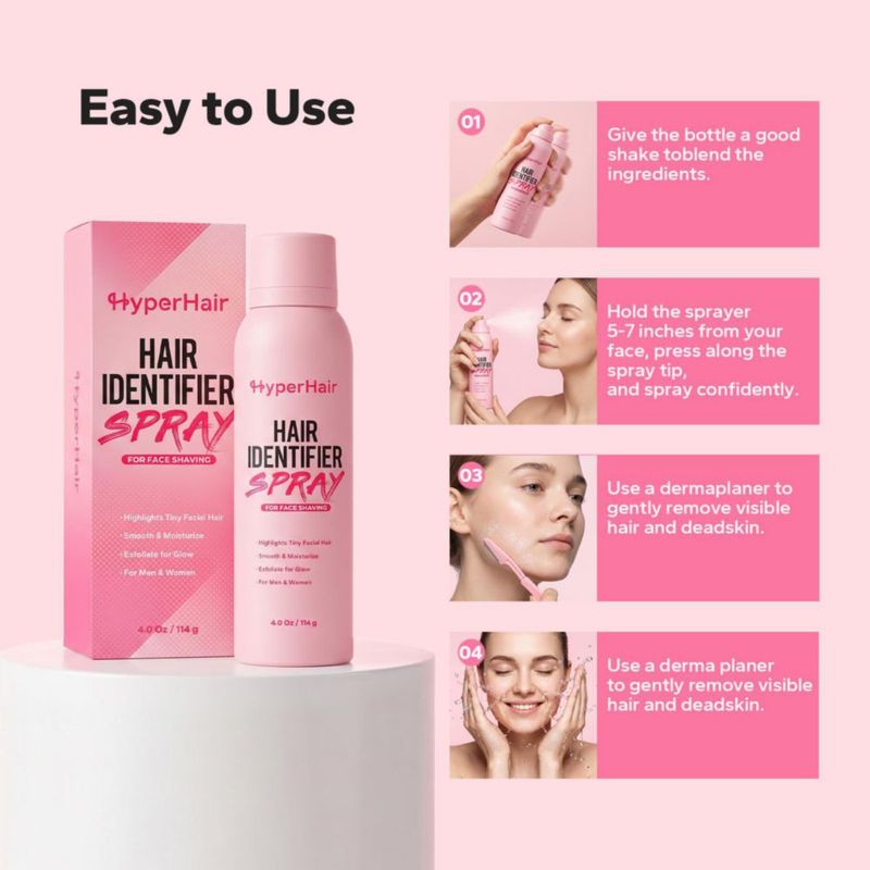 Spray Identificador de Vello HyperHair 114 g con 4 Navajas
