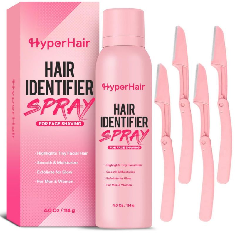 Spray Identificador de Vello HyperHair 114 g con 4 Navajas