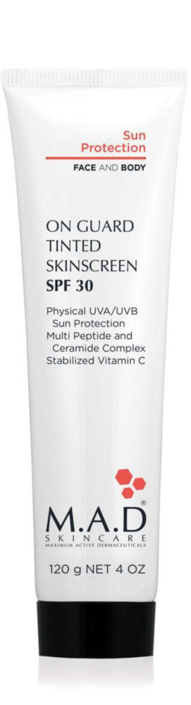 Protector Solar M.A.D Skincare On Guard con Color SPF 30 120 g
