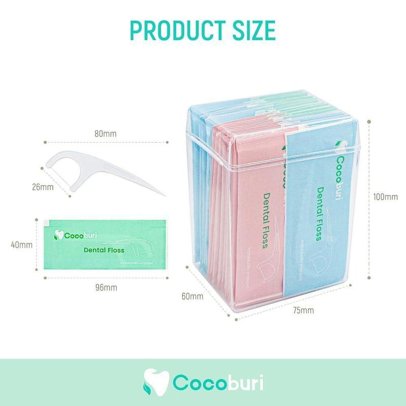 Hilo Dental COCOBURI 100 Unidades Portátil Individual